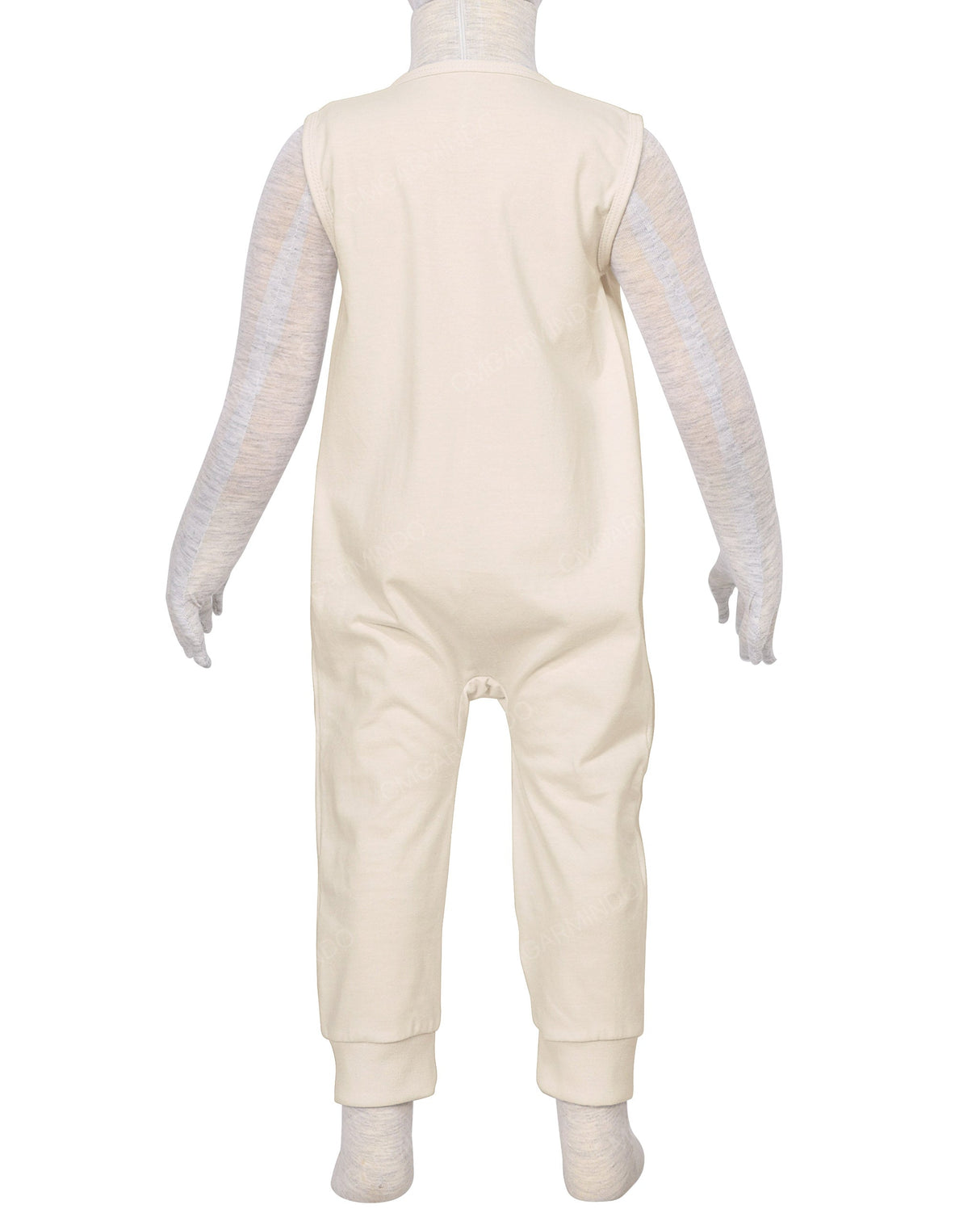 Sleeveless Zip-Up Pants Onesie