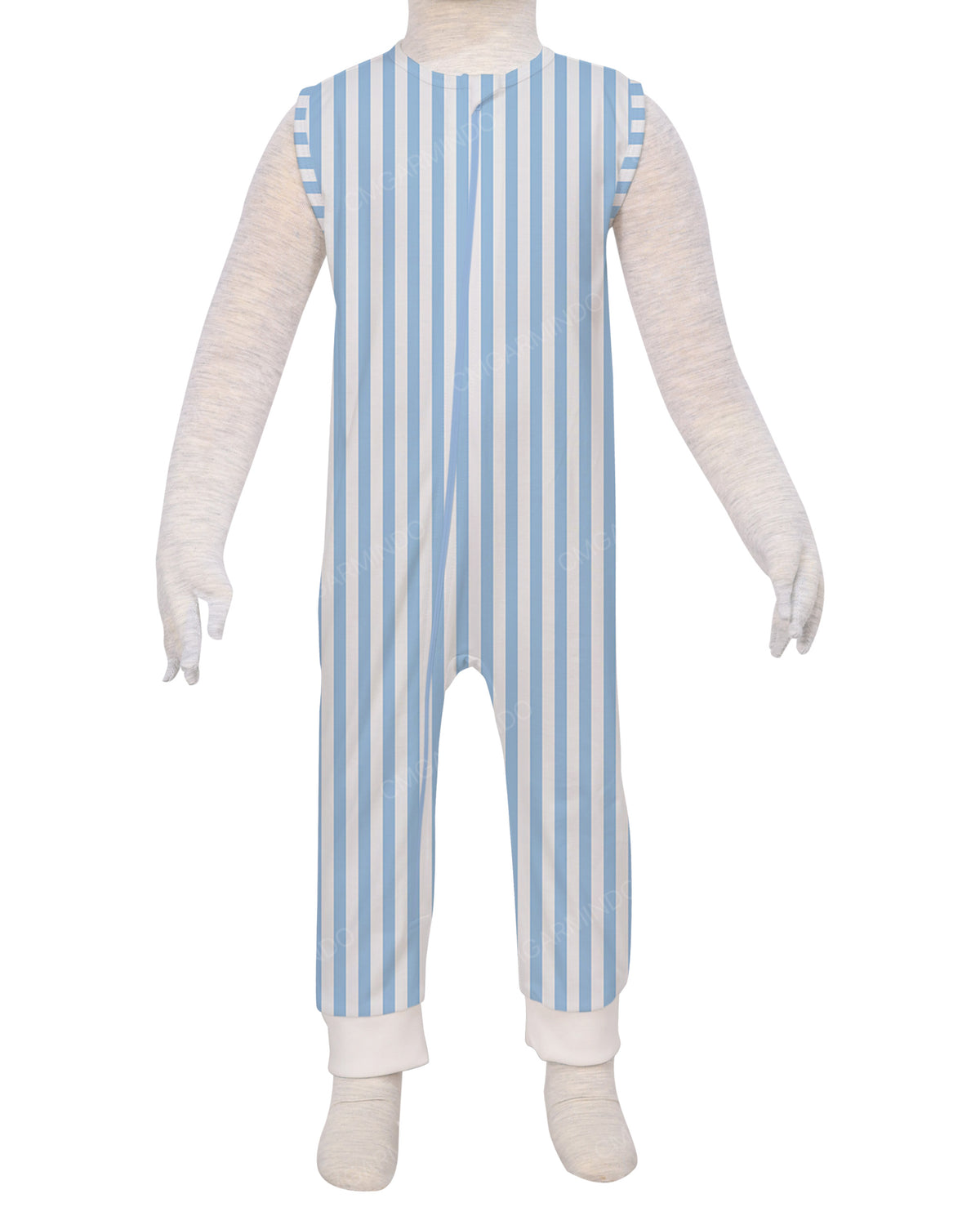 Sleeveless Zip-Up Pants Onesie