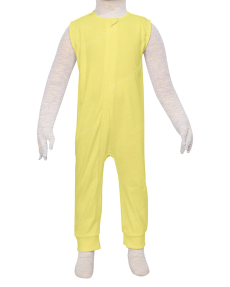 Sleeveless Zip-Up Pants Onesie