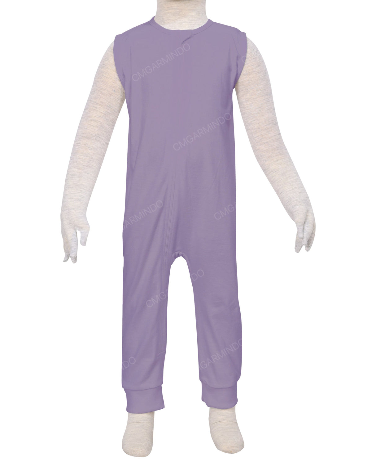 Sleeveless Zip-Up Pants Onesie