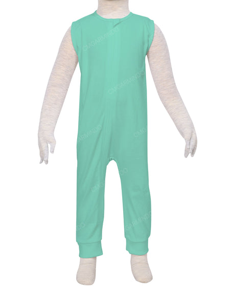 Sleeveless Zip-Up Pants Onesie