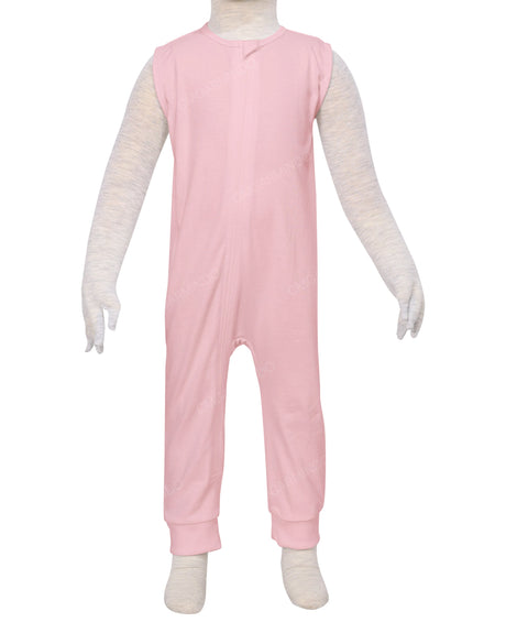 Sleeveless Zip-Up Pants Onesie