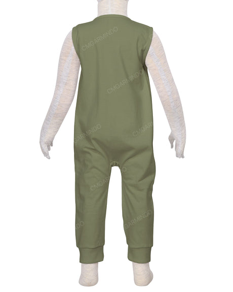 Sleeveless Zip-Up Pants Onesie