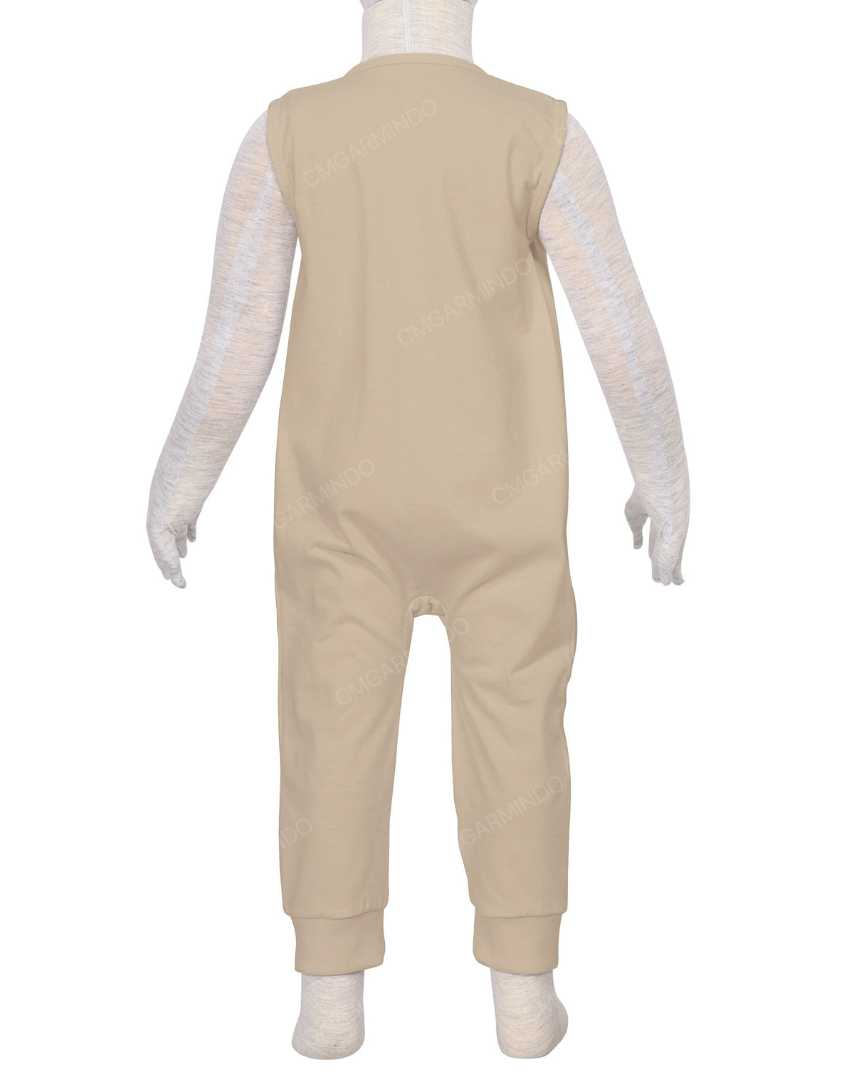 Sleeveless Zip-Up Pants Onesie