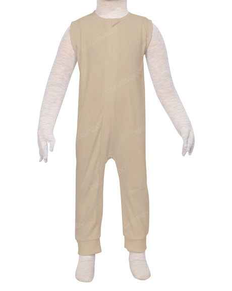 Sleeveless Zip-Up Pants Onesie