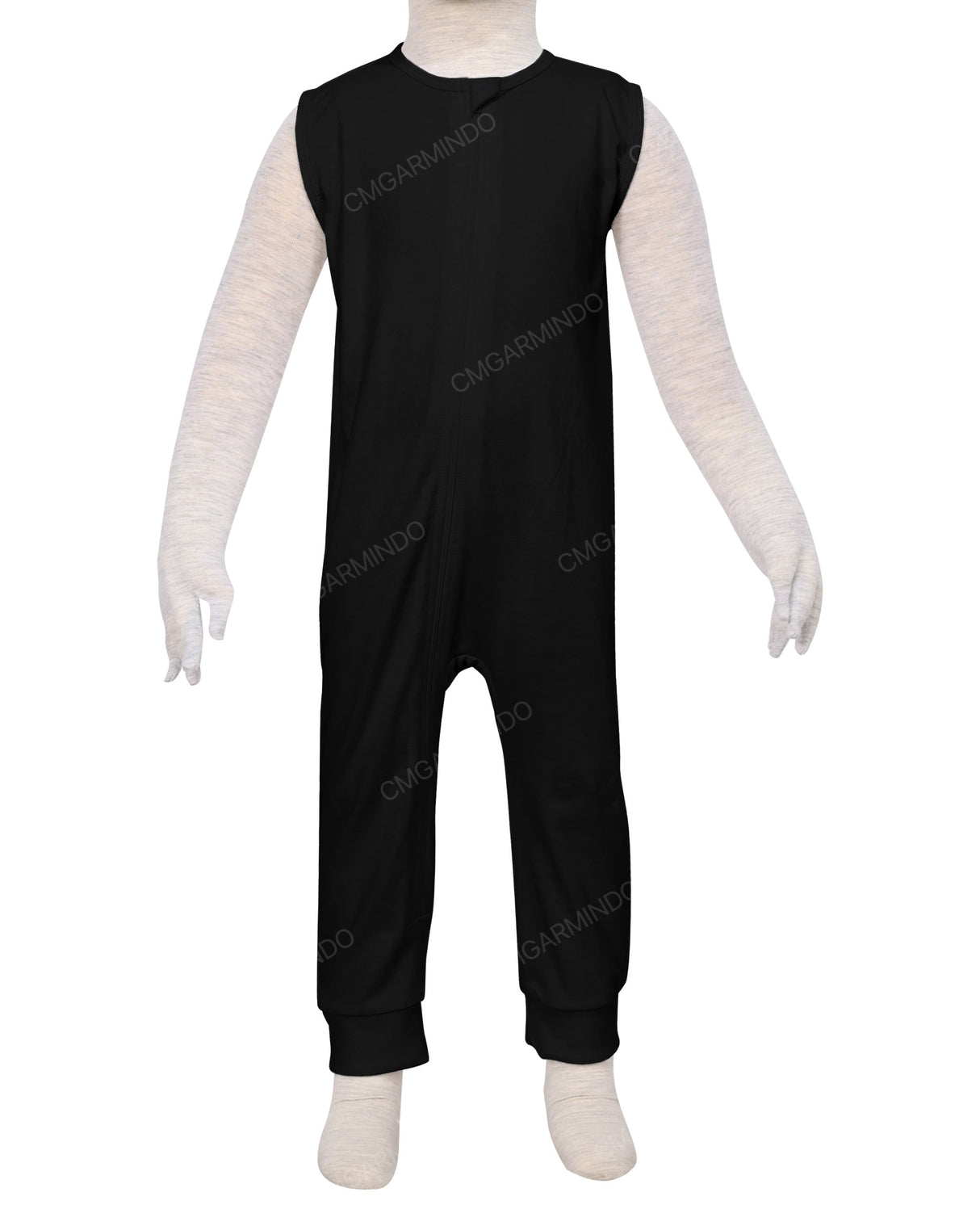 Sleeveless Zip-Up Pants Onesie