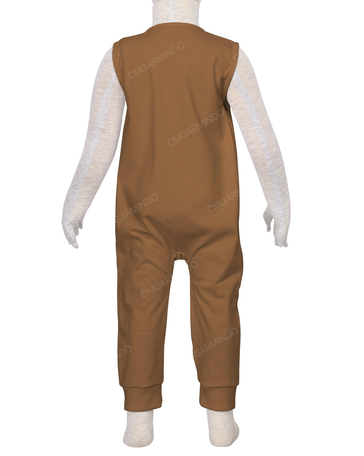 Sleeveless Zip-Up Pants Onesie