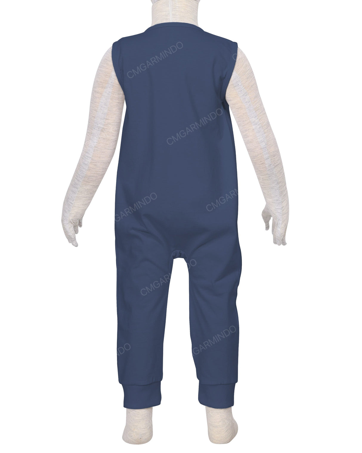 Sleeveless Zip-Up Pants Onesie