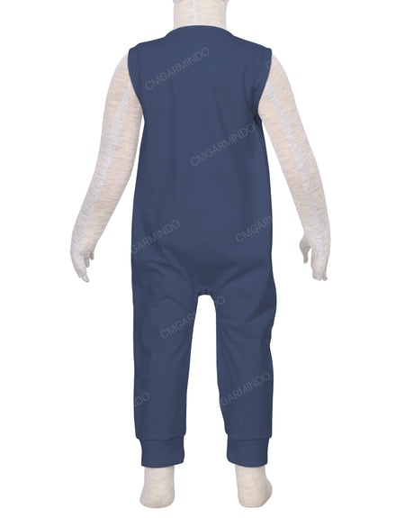 Sleeveless Zip-Up Pants Onesie
