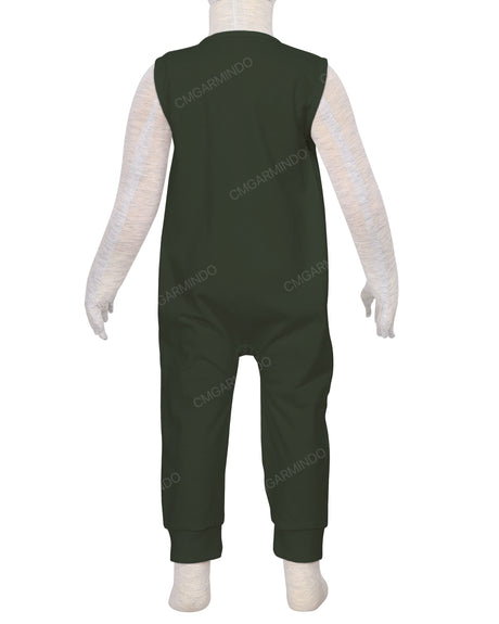 Sleeveless Zip-Up Pants Onesie