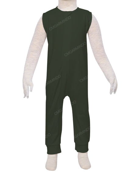 Sleeveless Zip-Up Pants Onesie