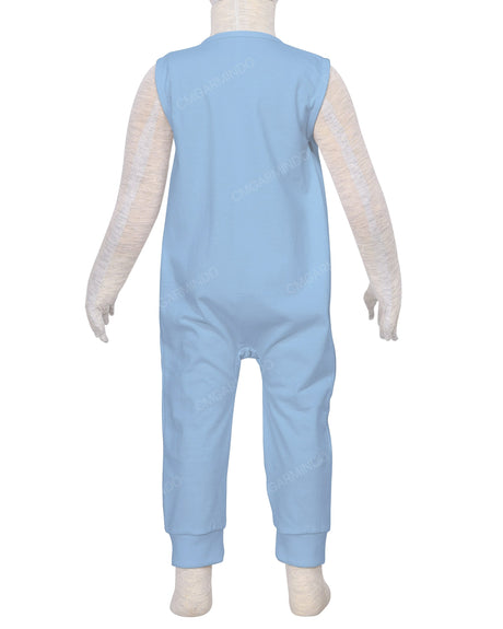 Sleeveless Zip-Up Pants Onesie