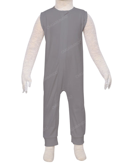 Sleeveless Zip-Up Pants Onesie