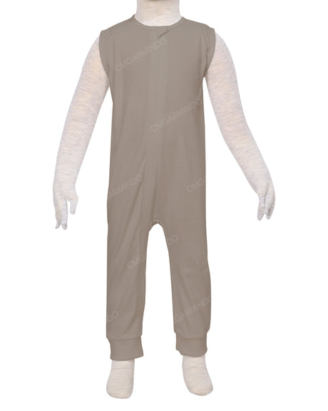 Sleeveless Zip-Up Pants Onesie