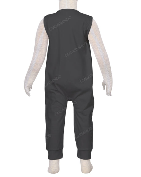 Sleeveless Zip-Up Pants Onesie