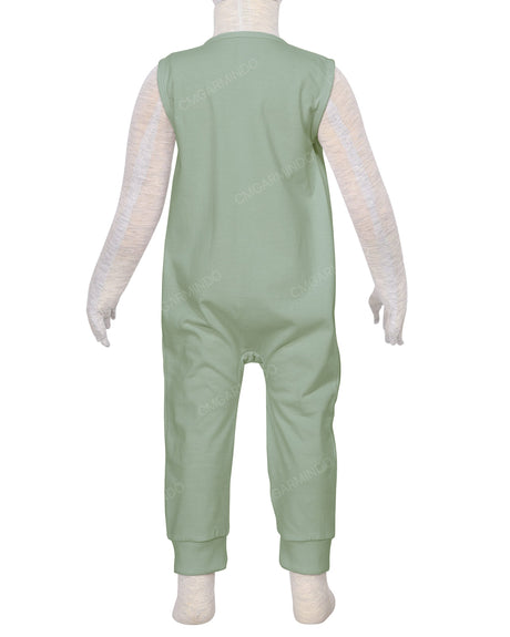 Sleeveless Zip-Up Pants Onesie