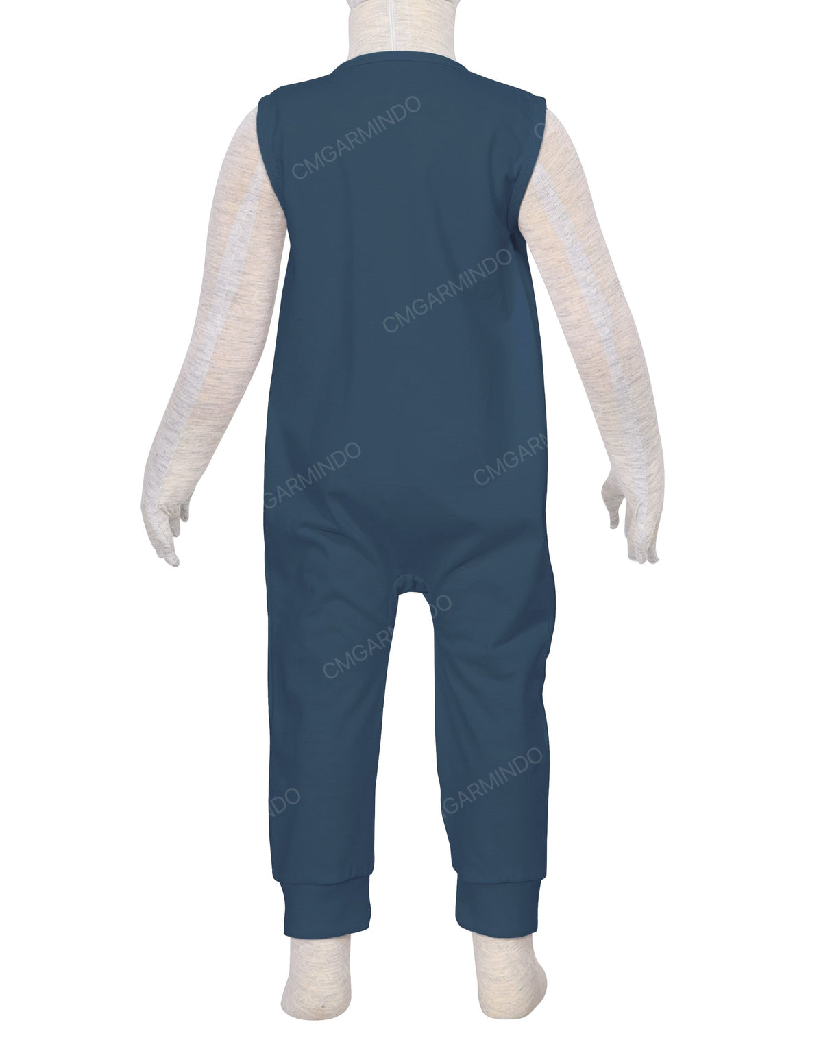 Sleeveless Zip-Up Pants Onesie