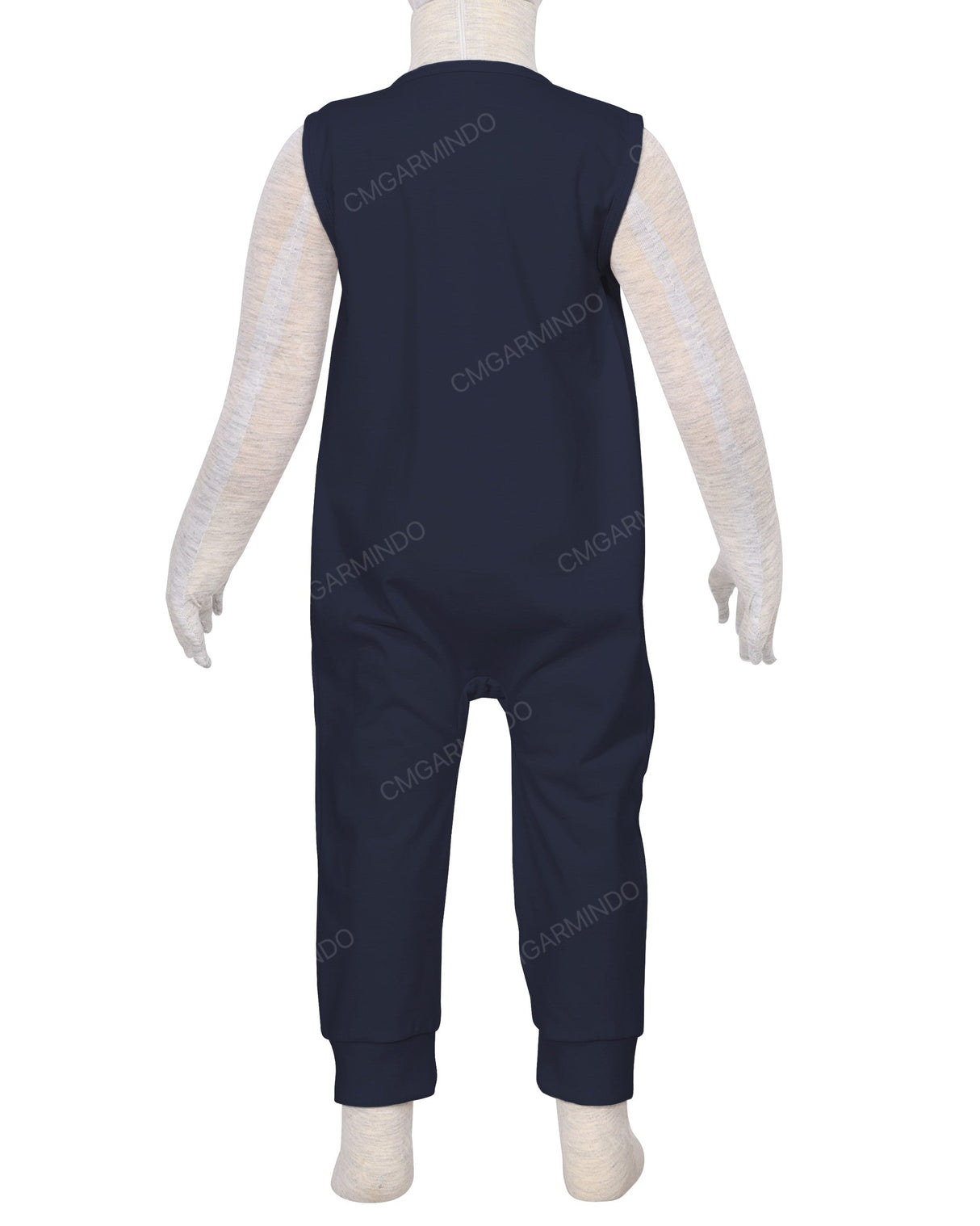 Sleeveless Zip-Up Pants Onesie