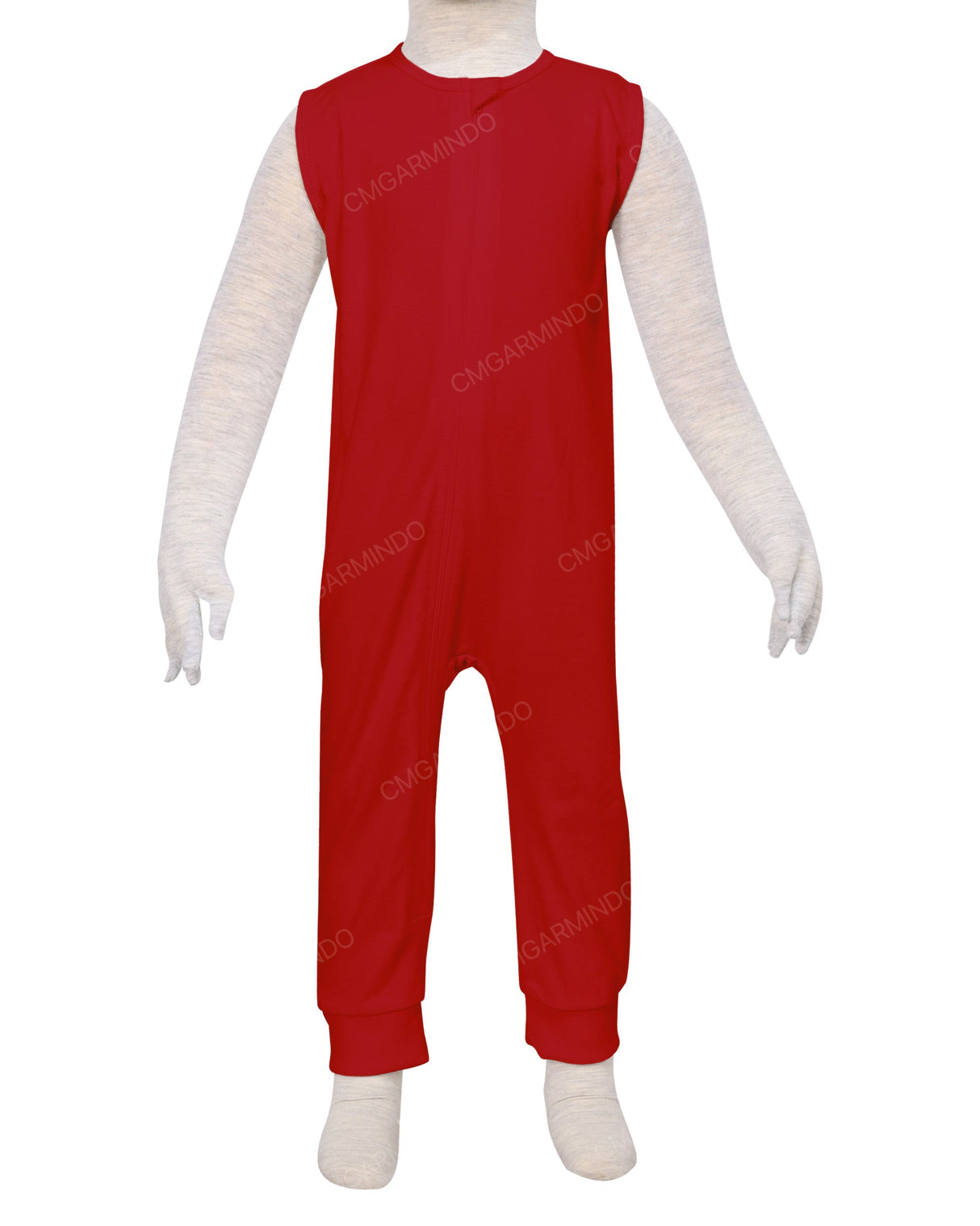 Sleeveless Zip-Up Pants Onesie