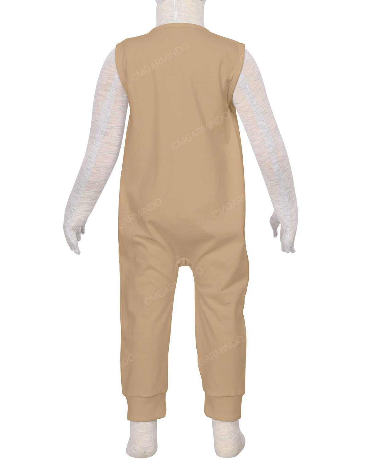 Sleeveless Zip-Up Pants Onesie