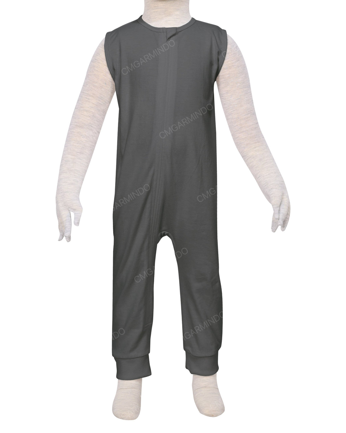 Sleeveless Zip-Up Pants Onesie