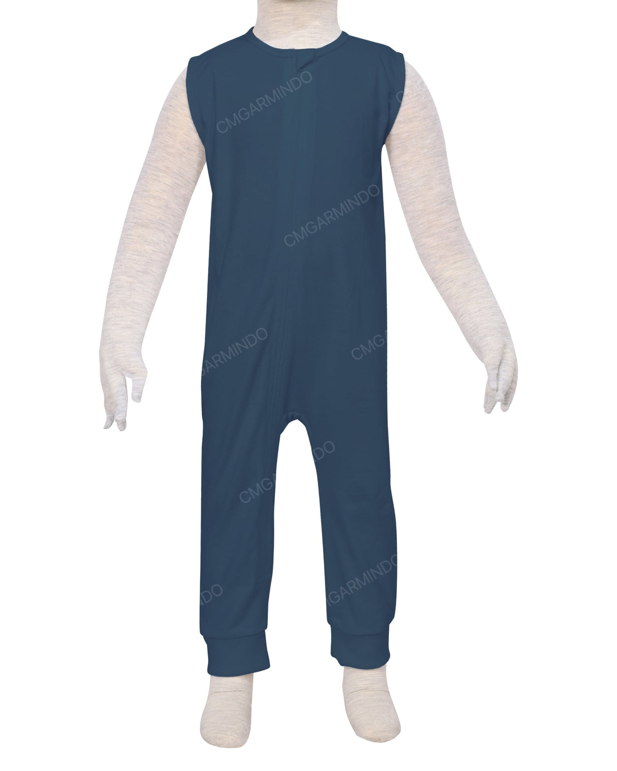 Sleeveless Zip-Up Pants Onesie