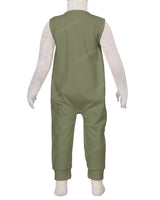 Sleeveless Zip-Up Pants Onesie