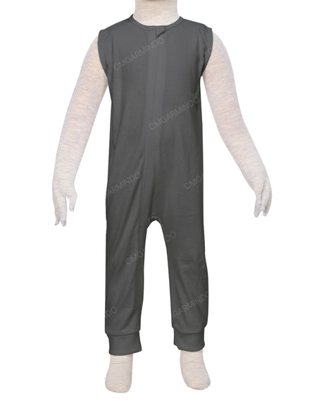 Sleeveless Zip-Up Pants Onesie