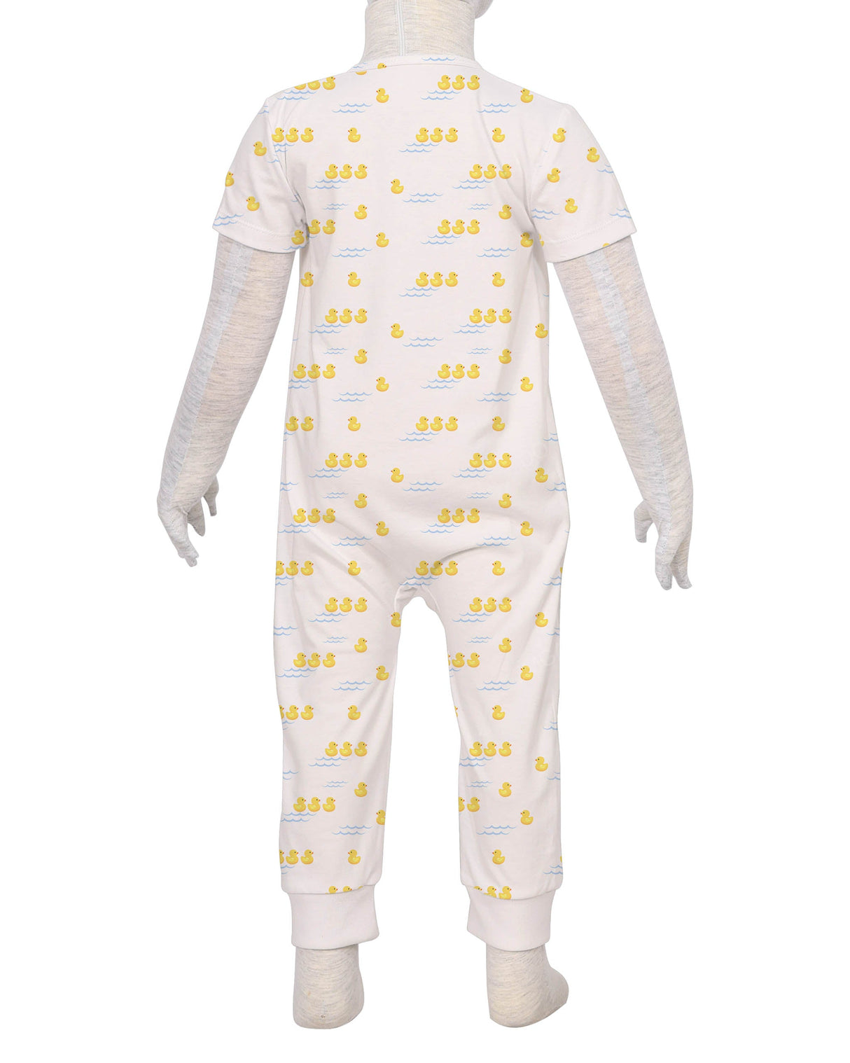 Short Sleeve Zip-Up Pants Onesie
