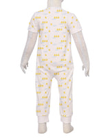 Short Sleeve Zip-Up Pants Onesie