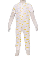 Short Sleeve Zip-Up Pants Onesie