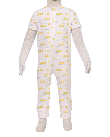 Short Sleeve Zip-Up Pants Onesie