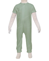 Short Sleeve Zip-Up Pants Onesie