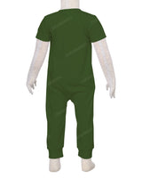 Short Sleeve Zip-Up Pants Onesie