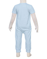 Short Sleeve Zip-Up Pants Onesie