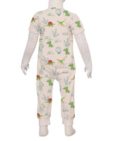 Short Sleeve Zip-Up Pants Onesie
