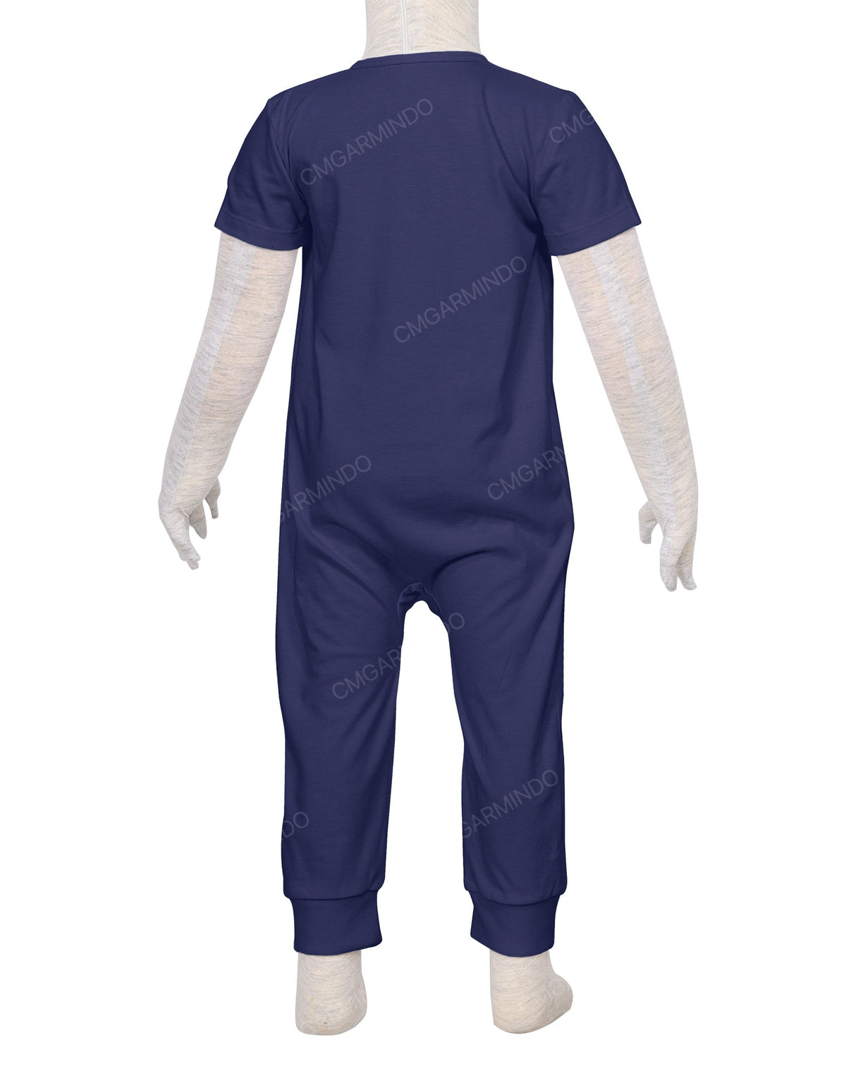Short Sleeve Zip-Up Pants Onesie