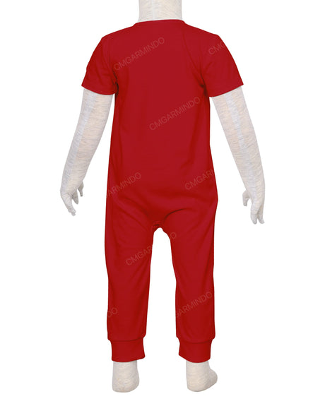 Short Sleeve Zip-Up Pants Onesie