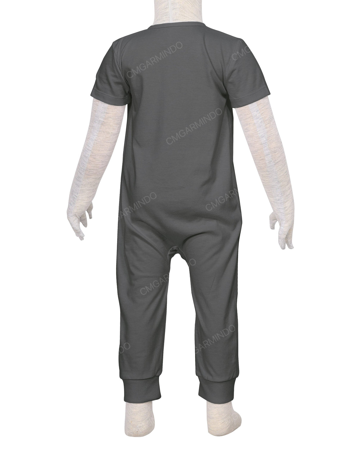 Short Sleeve Zip-Up Pants Onesie