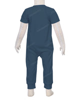Short Sleeve Zip-Up Pants Onesie