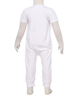Short Sleeve Zip-Up Pants Onesie