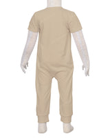 Short Sleeve Zip-Up Pants Onesie