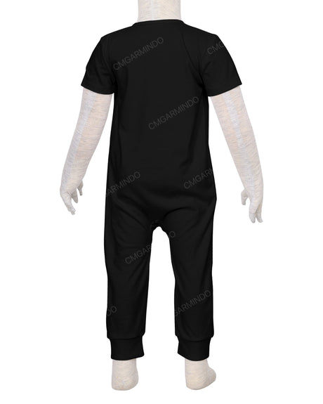 Short Sleeve Zip-Up Pants Onesie