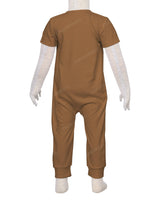 Short Sleeve Zip-Up Pants Onesie
