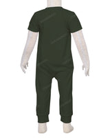 Short Sleeve Zip-Up Pants Onesie