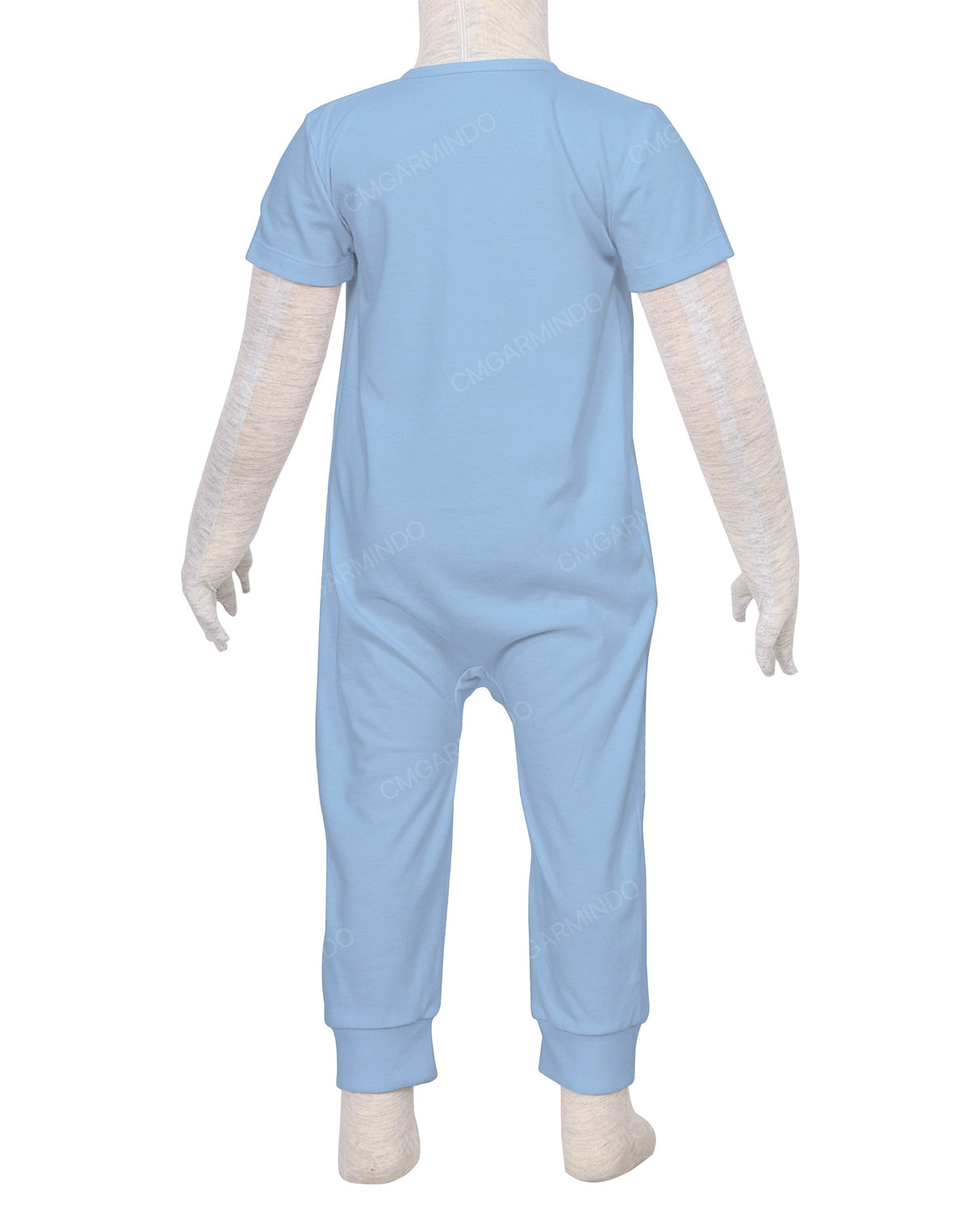 Short Sleeve Zip-Up Pants Onesie