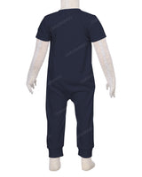 Short Sleeve Zip-Up Pants Onesie