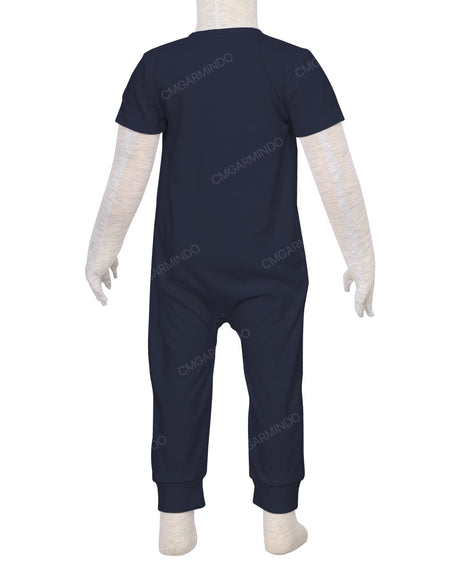 Short Sleeve Zip-Up Pants Onesie