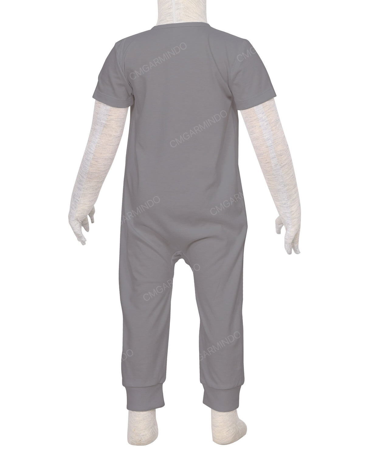 Short Sleeve Zip-Up Pants Onesie