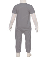 Short Sleeve Zip-Up Pants Onesie